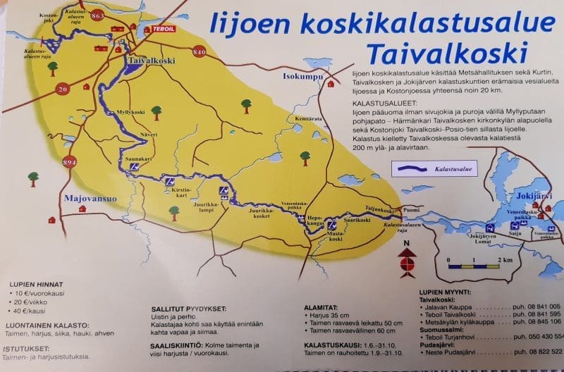 Iijoki Waterfall Fishing Area