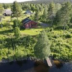 Salmelan vuokramökki, rauhallista maalaismaisemaa Loukusanjärvellä